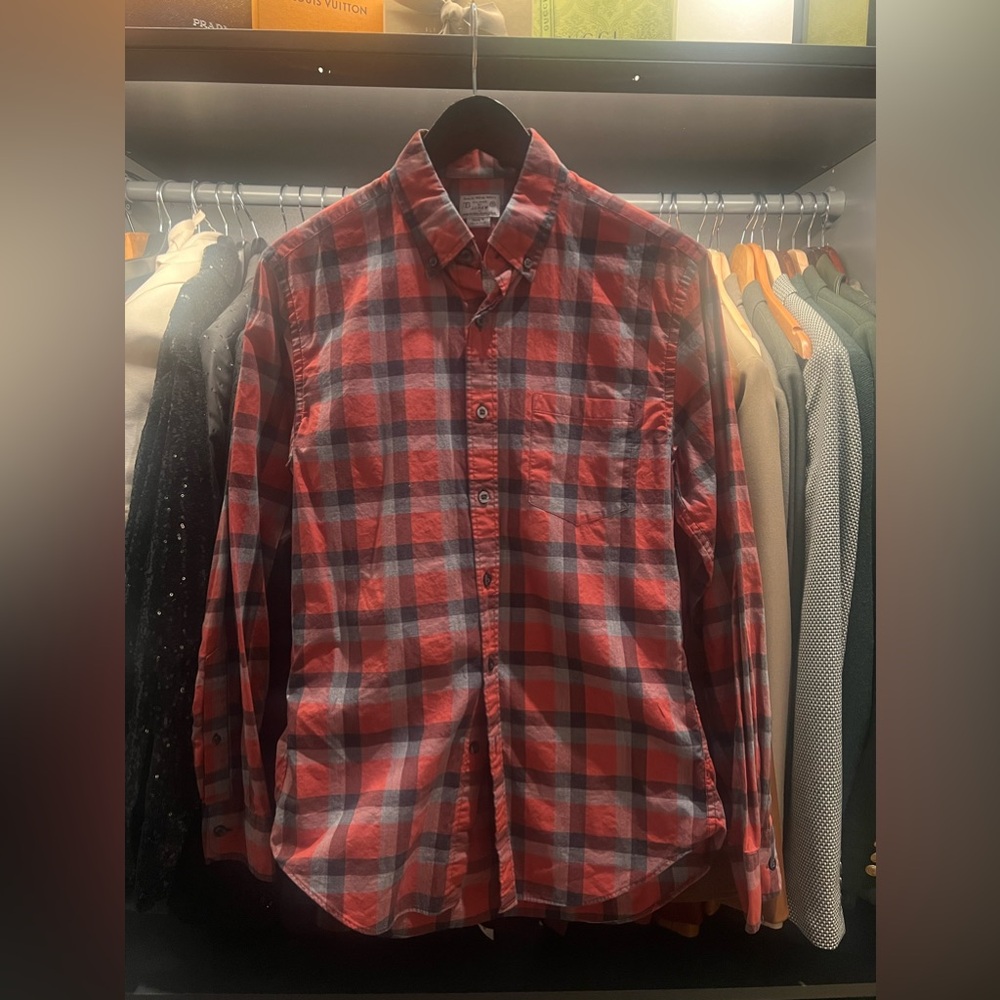 J. Crew Plaid Button-Down Shirt (Men’s)